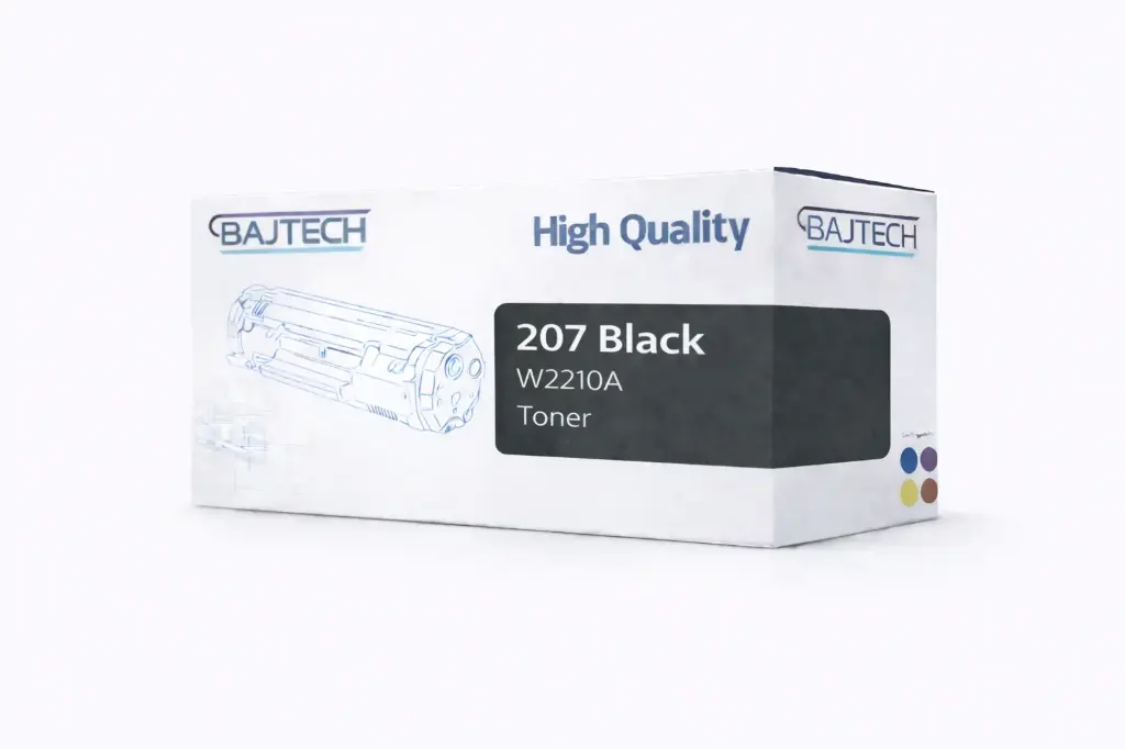 حبر باجتك متوافق مع طابعة اتش بي 207A أسود – W2210A