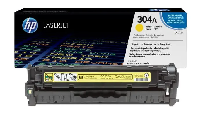 HP 304A Yellow Original Toner CC532A  