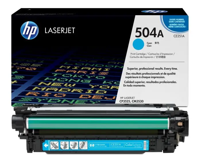 HP 504A Cyan Original Toner CE251A