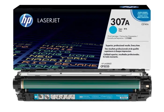 حبر اتش بي ليزر جت 307A سماوي أصلي – CE741A