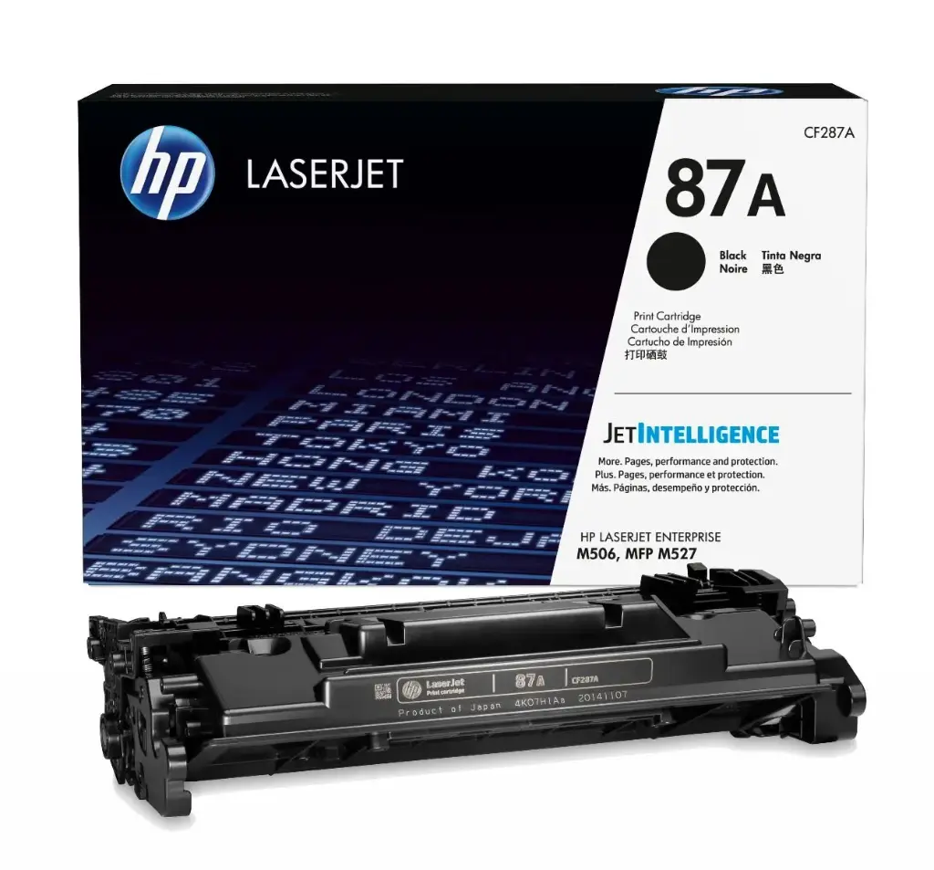 HP 87A Black Original Toner CF287A  حبر  اتش بي ليزر تونر رقم