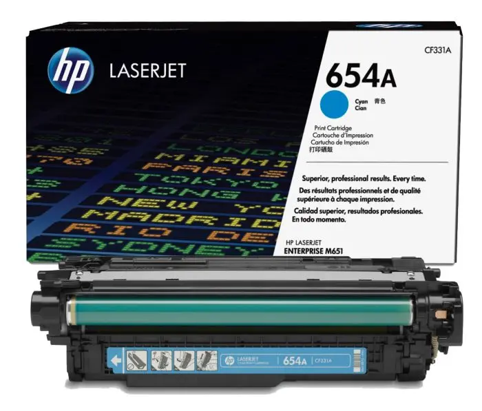 HP 654A Cyan Original Toner - CF331A 
