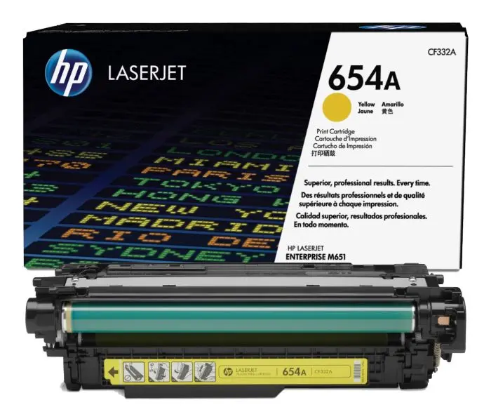 HP 654A Yellow Original Toner CF332A