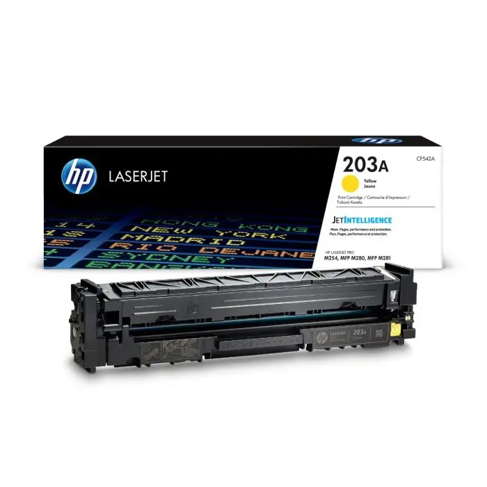 حبر اتش بي ليزر جت 203A أصفر أصلي – CF542A