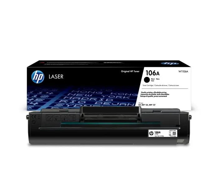 HP 106A Black Original Laser Toner W1106A 