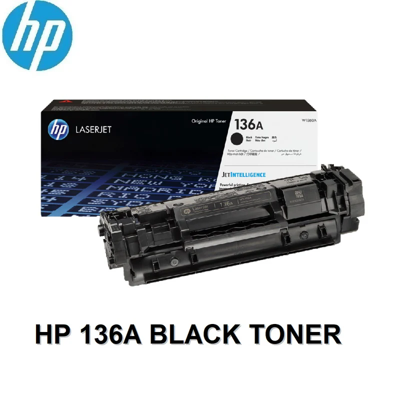 حبر اتش بي ليزر جت 136A أسود أصلي – W1360A