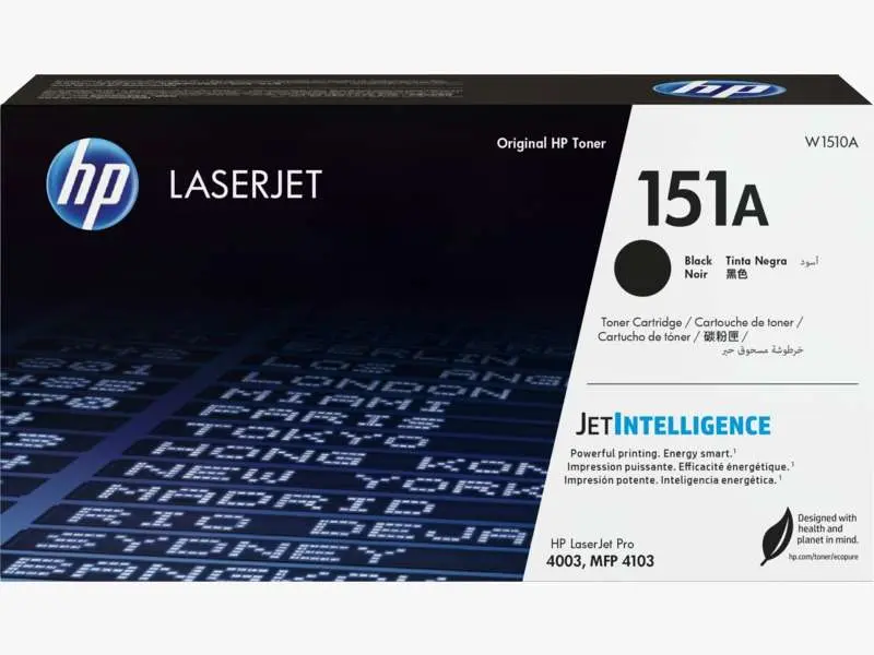 حبر اتش بي ليزر جت 151A أسود أصلي – W1510A