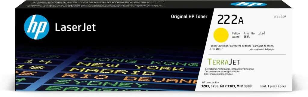 HP 222A Yellow Original  Toner W2222A 