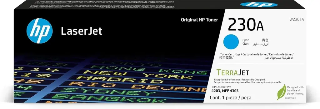 HP 230A Cyan Original  Toner W2301A 