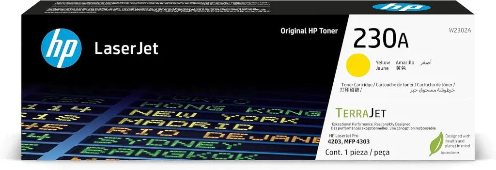 HP 230A Yellow Original  Toner W2302A  