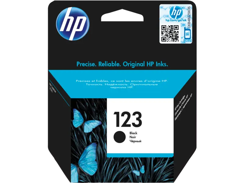 HP 123 Black Original Ink Cartridge – F6V17AE