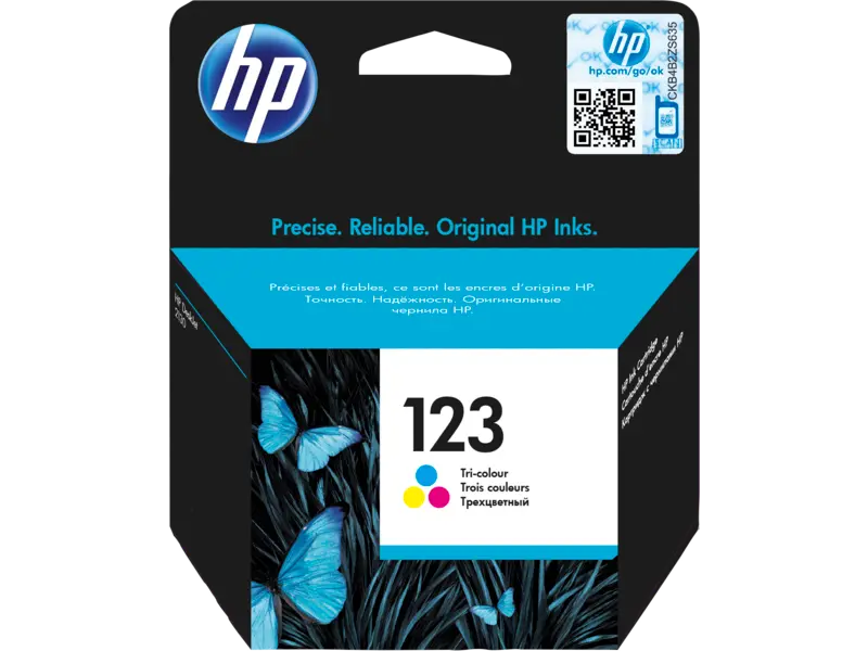 HP 123 Tri-color Original Ink Cartridge – F6V16AE