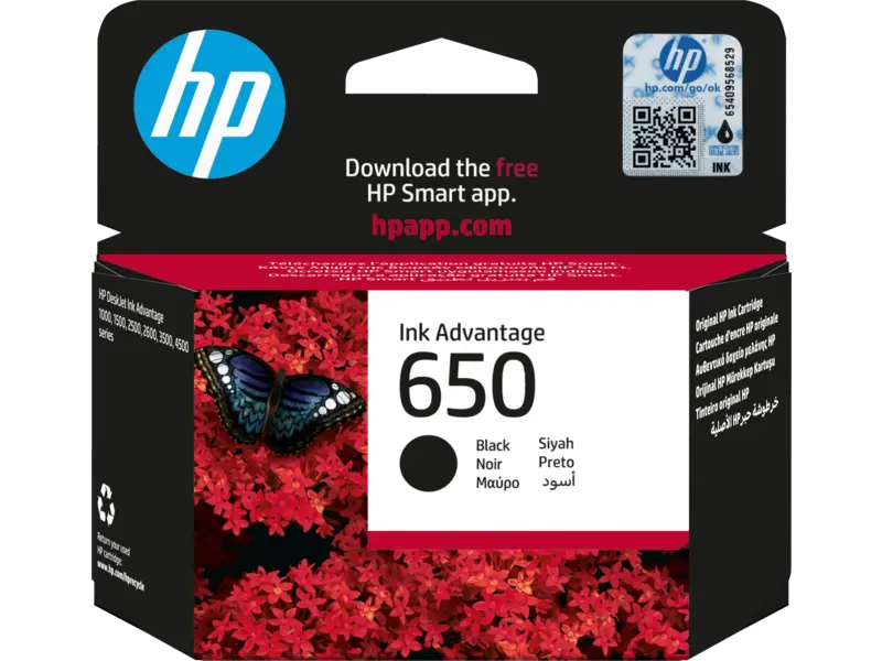 HP 650 Black Original Ink CZ101AK  