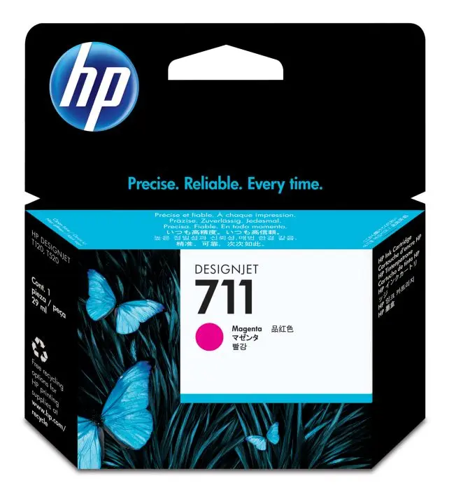 HP 711 Magenta 29 Ml Original Ink CZ131A  