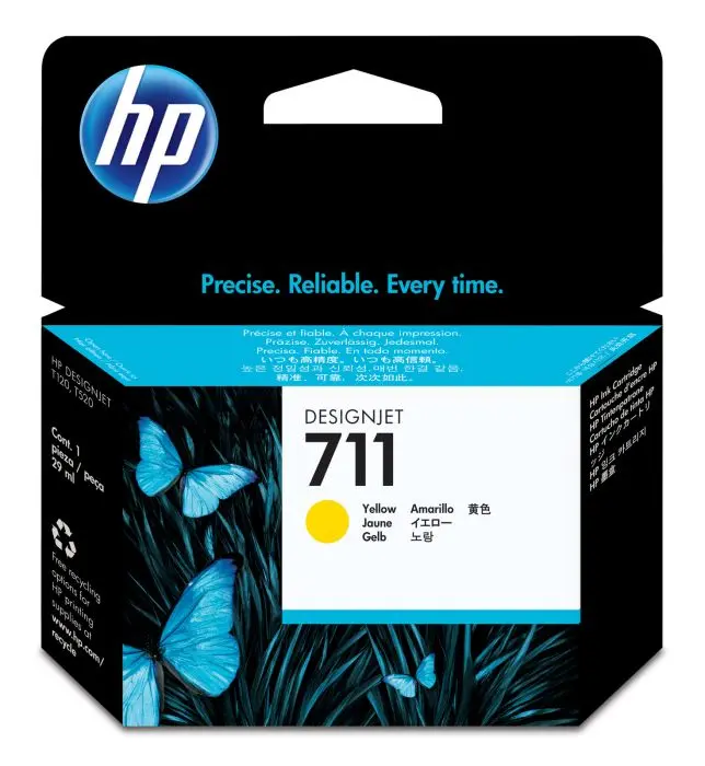 HP 711 Yellow 29 Ml Original Ink CZ132A 