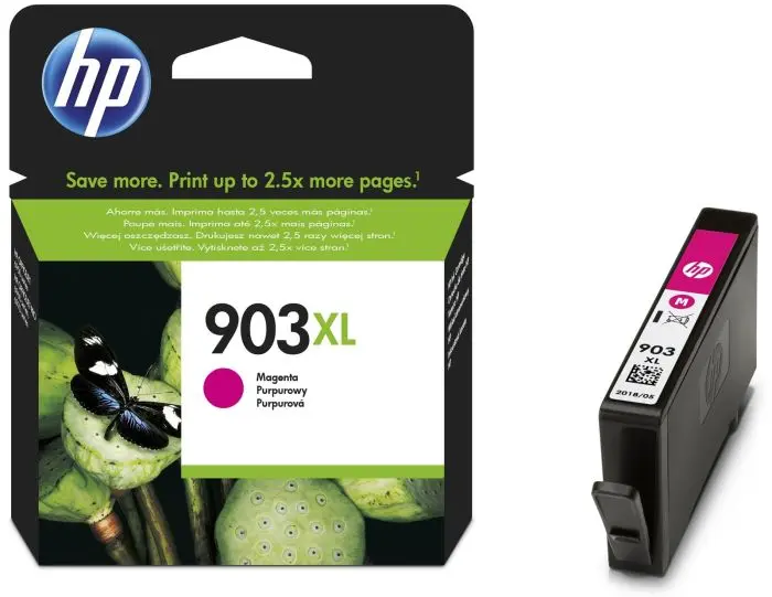 حبر اتش بي اوفيس جت 903XL أرجواني (Magenta) أصلي عالي الإنتاجية – T6M07AE
