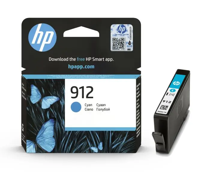 HP 912 Cyan Original Ink 3YL77AE 