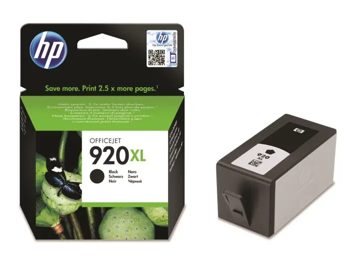 HP 920XL Black High Yield Original Ink Cartridge – CD975AE