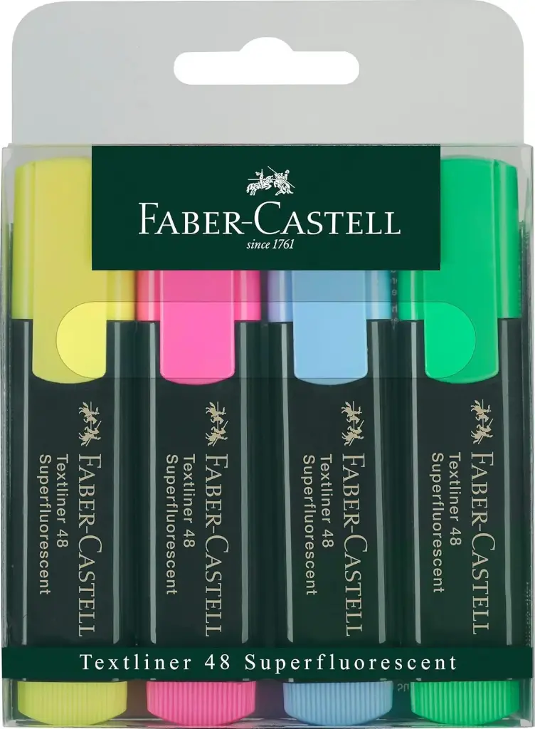 Faber-Castell FB-154804 Highlighter 4 Color