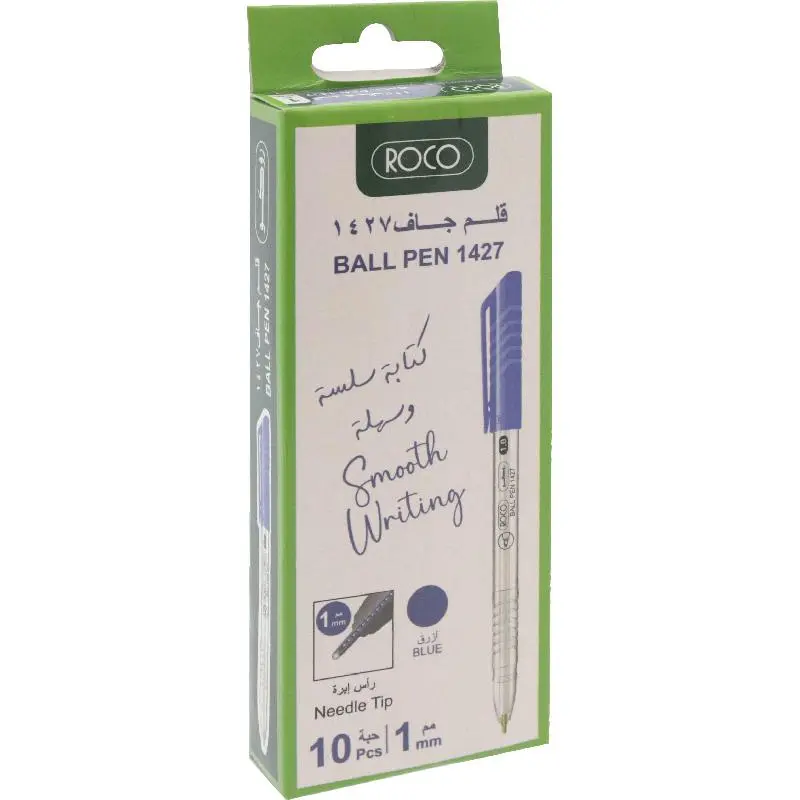 Roco Ball Pen 1427 1.0mm Blue – Code: RQ-285072