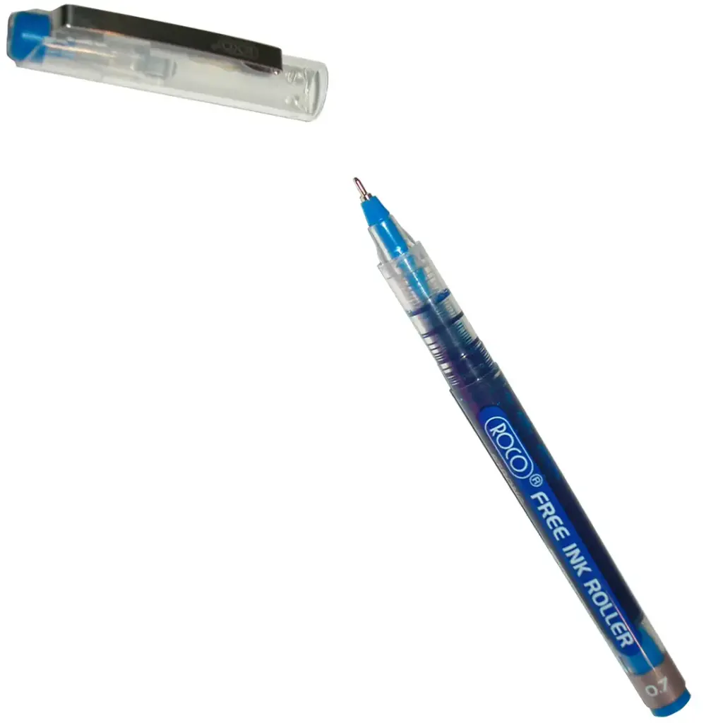 Roco Free Ink Roller Pen 0.7mm Blue (Pack of 12) – Code: RQ-28520BLE