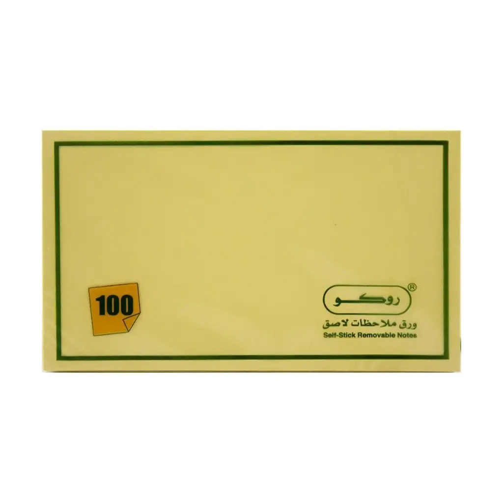 Roco Self Sticky Notes 3×5" – RQ-6514YLW