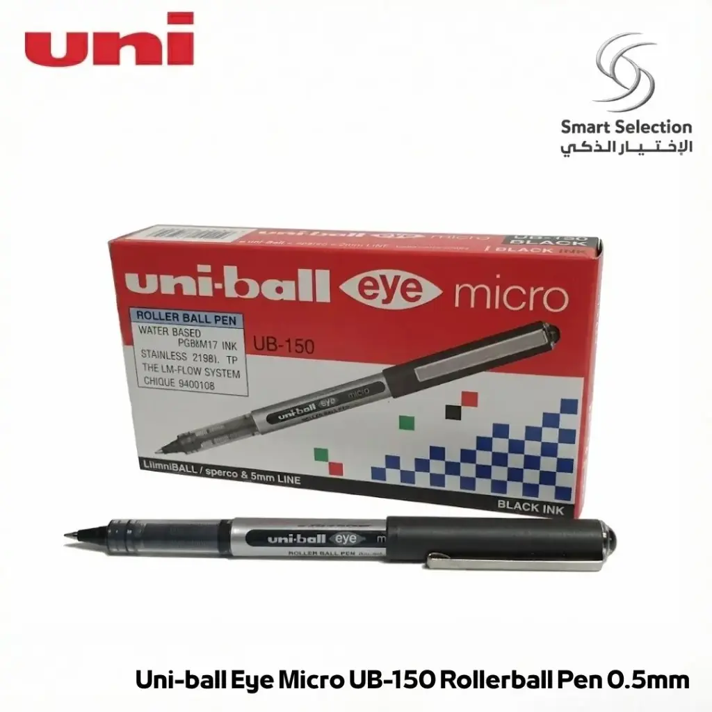 Uniball Black UB150 Pen, Size 0.5 mm