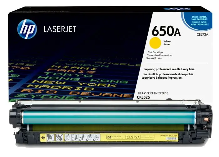 حبر اتش بي 650A أصفر أصلي – CE272A