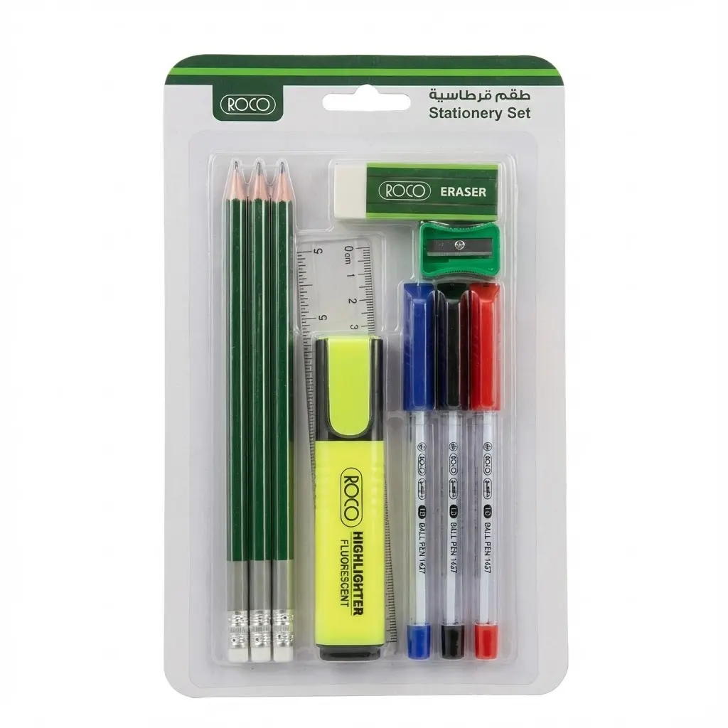Roco Stationery Set 10 in 1 – Code: RQ-17001ST10