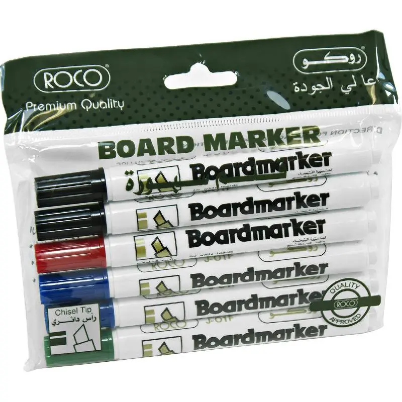 اقلام ماركر روكو سبورة طقم -6 اقلام متنوعة - RQ-29006ST