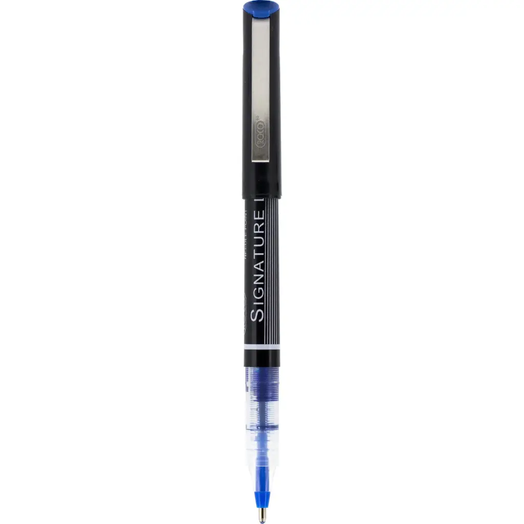 RQ-28557BLE Roco Signature Liner 557 Roller Ball Pen Blue