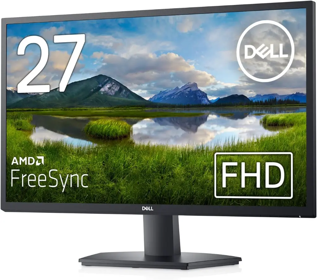 Dell SE2722H Computer Monitor 27-Inch Full HD 1920x1080, LED Backlight Technology, VA Panel Type, HDMI Port - VGA Port - Black