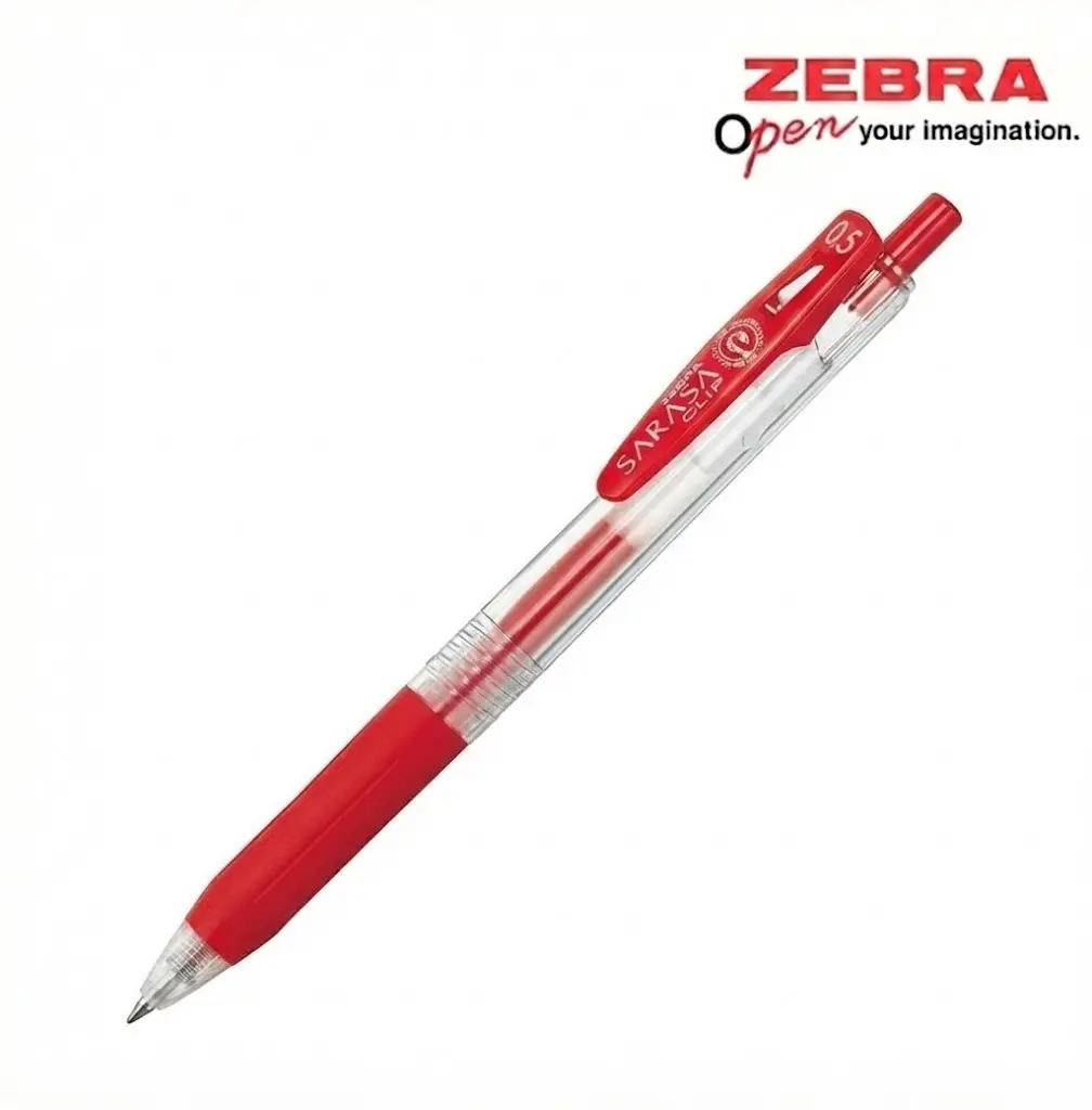 Zebra Sarasa Clip Pen 0.5mm – Red