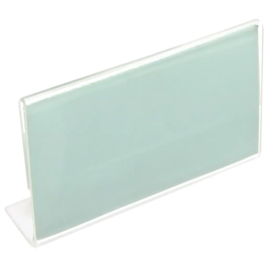 Deflecto Clear Acrylic Name Plate Holder 4" × 2.3" -376260