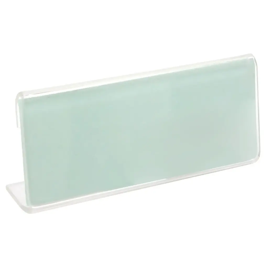 Deflecto Clear Acrylic Name Plate Holder 3.7" × 1.5" -376259