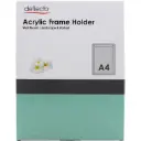 Deflecto Acrylic Frame Wall Sign Holder A4 Size Clear -454989