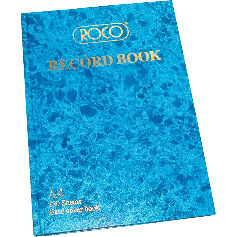 ROCO Record Book 400 Pages (200 Sheets) A4 Size 21.00 × 29.70 cm - 23531BLE