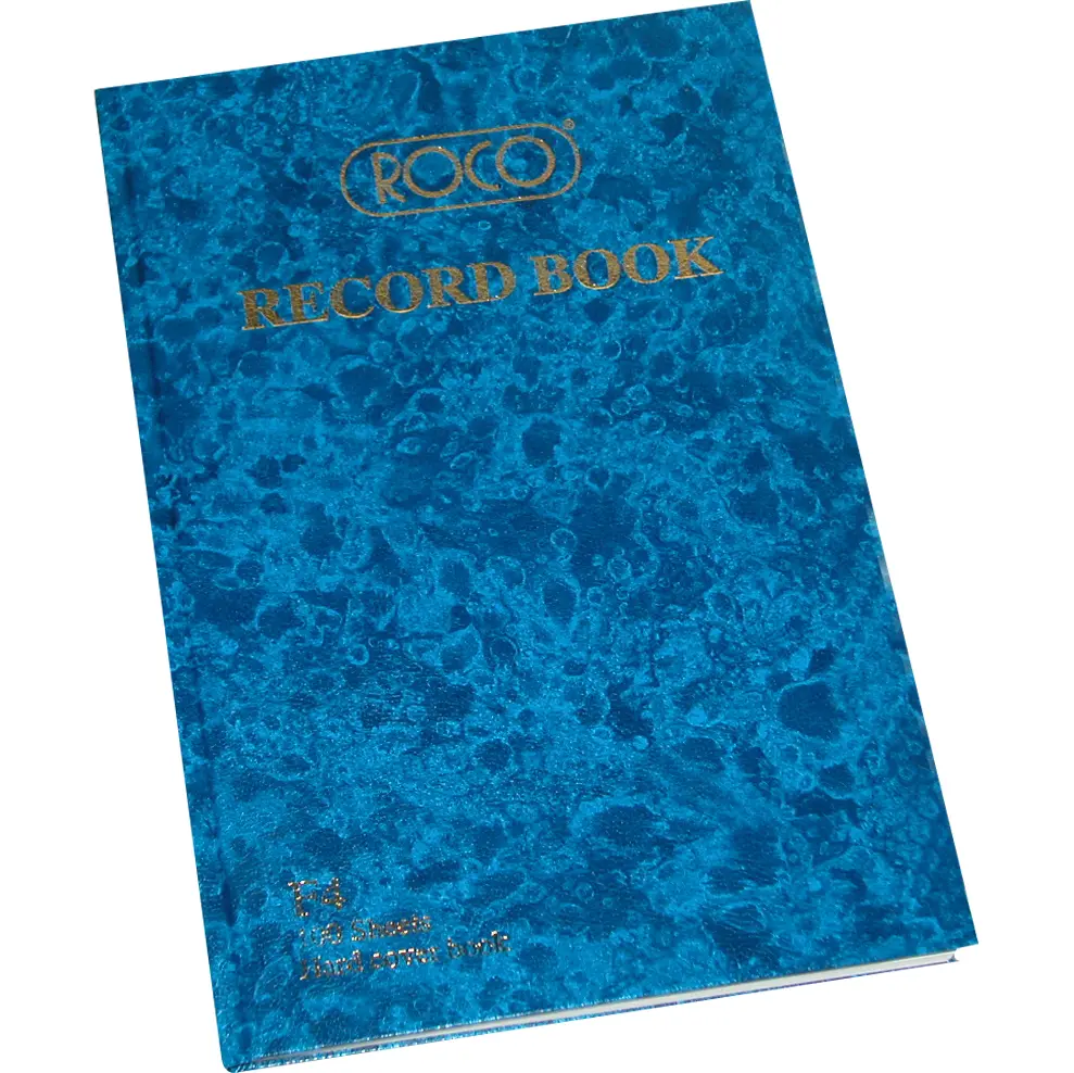 ROCO Record Book 200 Pages (100 Sheets) A4 Size 21.00 × 32.60 cm - 23512BLE