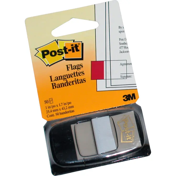 3M Post-it Page Marker Flags White - 6806