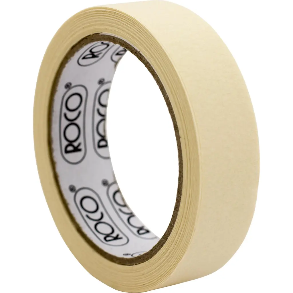 ROCO Beige Masking Paper Tape 25mm × 25 Yards (20121)