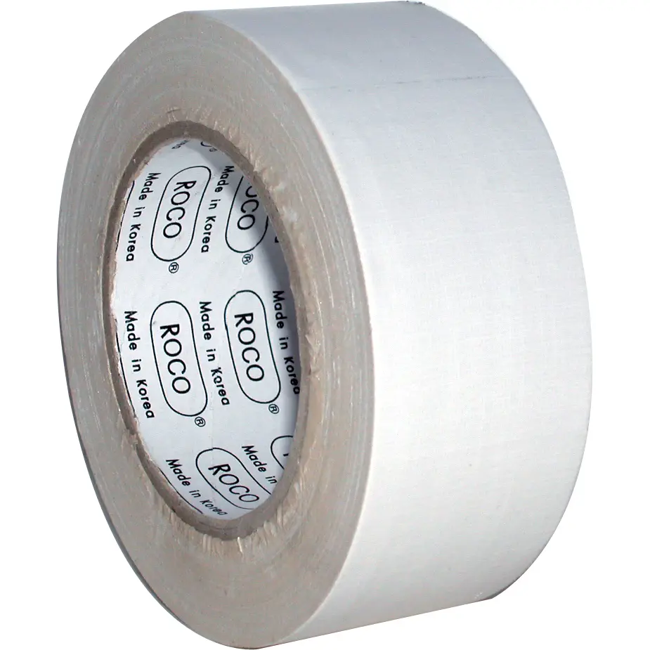 شطرطون لاصق قماش روكو  أبيض 2 × 25 متر (20130WHT)