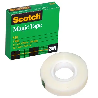 3M Scotch 810 Magic Transparent Tape 12.7mm × 12.9m