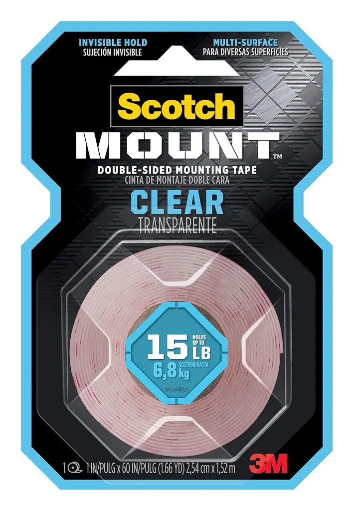 3M Scotch Mount™ Clear Double-Sided Mounting Tape