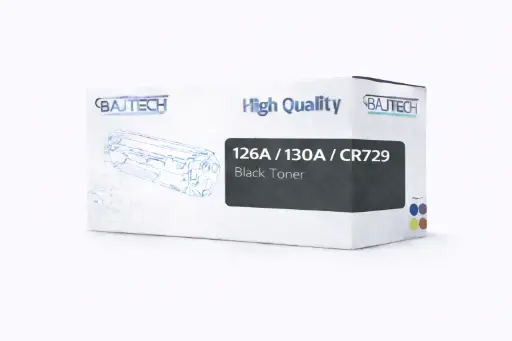 [BT-126B/ 130B/CR 729] حبر باجتك متوافق مع طابعة اتش بي 126A / 130A / CR729 و كانون 729 أسود
