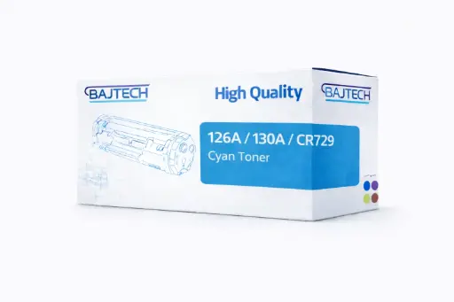 [BT-126C/ 130C/CR 729] حبر باجتك متوافق مع طابعة اتش بي 126A / 130A / CR729 و كانون 729 سماوي