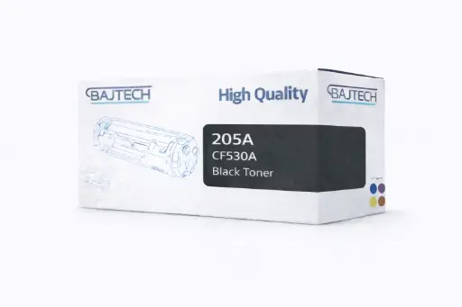 [BT-205A Black] حبر باجتك متوافق مع طابعة اتش بي 205A أسود – CF530A ومع طابعات كانون 054