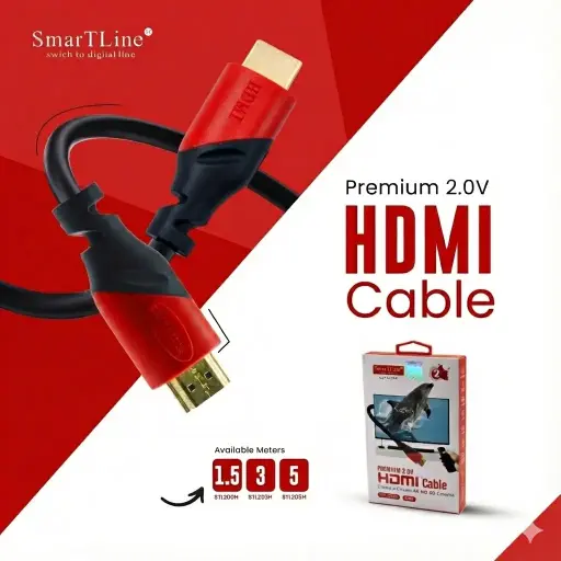 [STL200H] Smartline STL200H HDMI Cable 1.5M – High Definition Audio & Video Cable