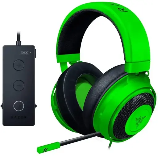 [Razer Kraken HS USB Green] Razer Kraken Tournament Edition Wired Gaming Headset (USB, Green)