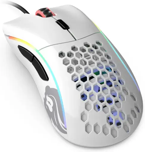 [Glorious Gami Mouse Model D-GW] ماوس ألعاب Glorious Model D – بتصميم لامع (أبيض) 🇬🇧 English Name: