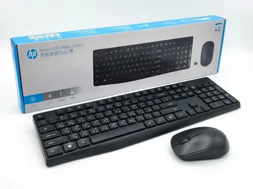 [HP Keyboard CS10] HP CS10 Wireless Keyboard and Mouse (Black) – Arabic + English